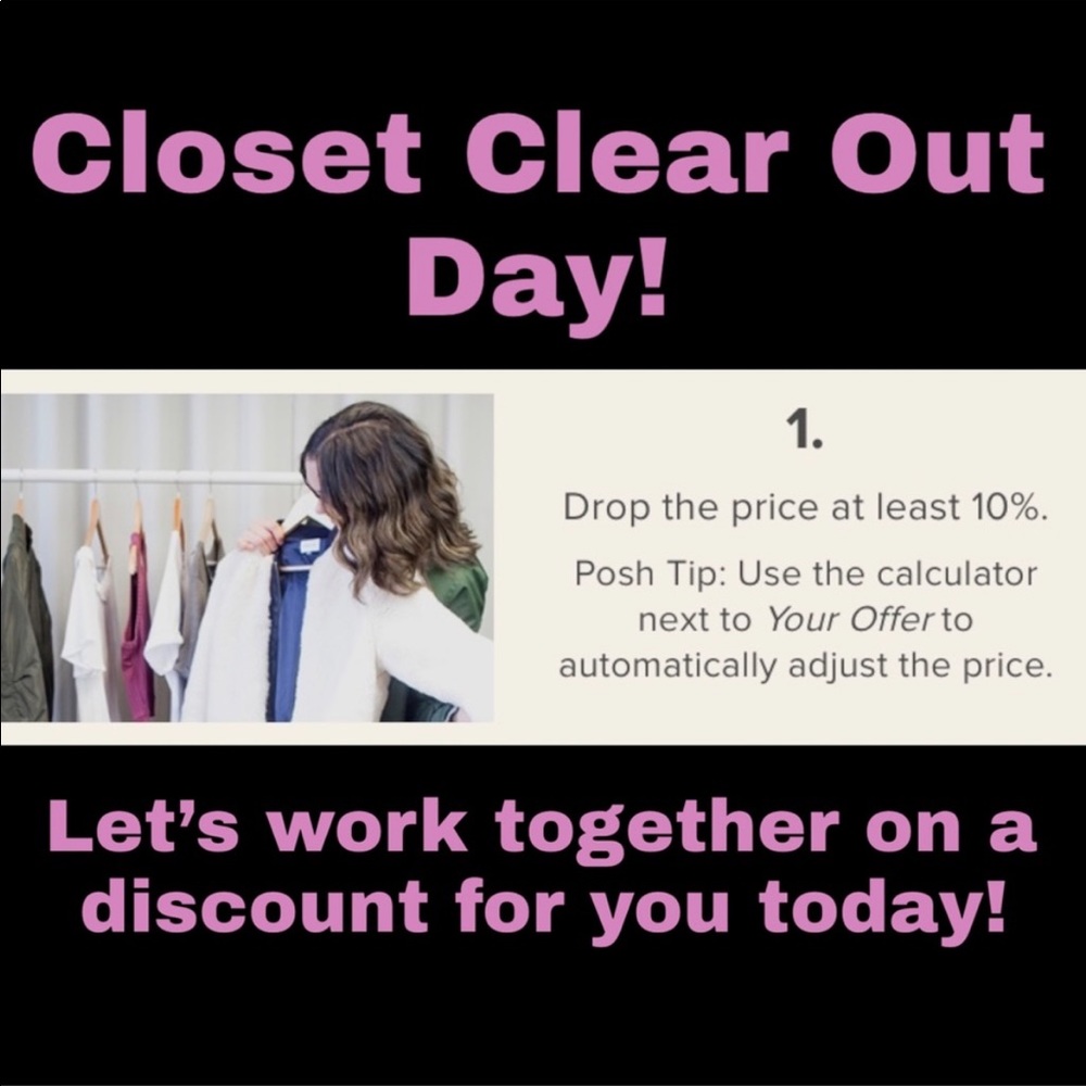 Closet Clear Out Sale